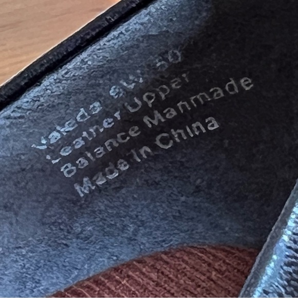 ⭐️ Ros Hommerson Valeda Chunky Low Heel Round Toe Black Kidskin Heel Size 6 - Picture 7 of 15